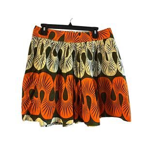 African inspired printed  skirt tribal ,boho, Vibrant  size  M-L